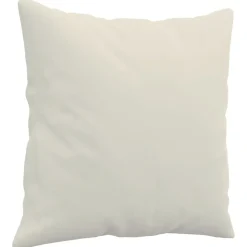 vidaXL Zierkissen 2 Stk. Creme 40x40 cm Samt