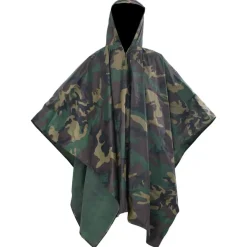 Wasserdichter Armee-Regenponcho für Camping/Wandern Tarnung