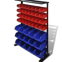 Werkstattboxen mit Ständer Blau & Rot