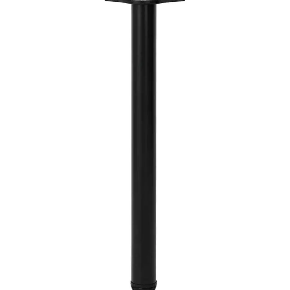 4x höhenverstellbares Tischbein Schwarz 710 mm